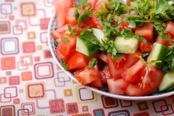 Fresh tomato salad
