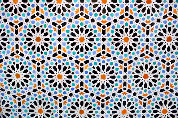 Fototapeta na wymiar Moroccan tile background