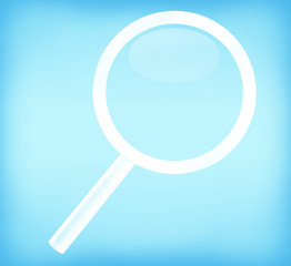 light blue Magnifying glass