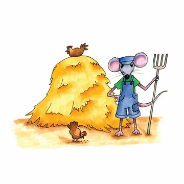 mouse - hay stack