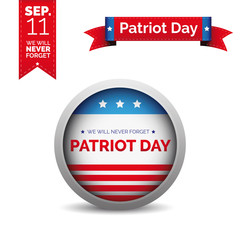 Patriot day vector set