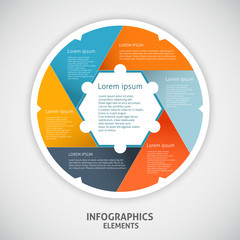  Infographics circle style.