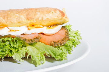 leckeres Lach Baguettes