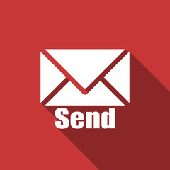 send flat design modern icon