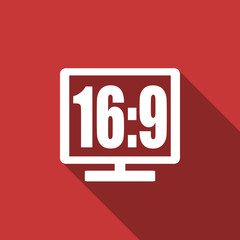 16 9 display flat design modern icon