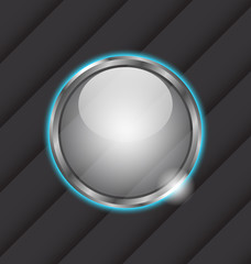 Glass ball as vector speech bubble