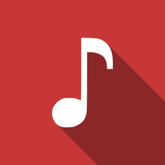 music flat design modern icon