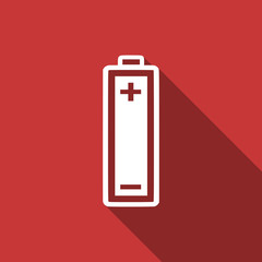 battery flat design modern icon