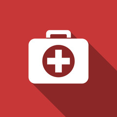 first aid flat design modern icon
