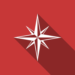 compass flat design modern icon