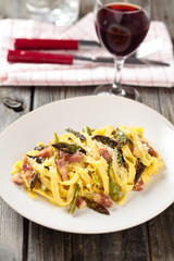 Italian food. Pasta Carbonara.