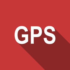 gps flat design modern icon