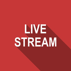 live stream flat design modern icon