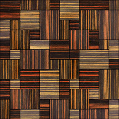 Abstract wooden paneling pattern - seamless background - Ebony