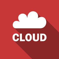 cloud flat design modern icon