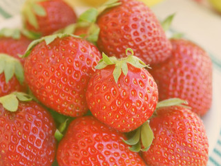 Strawberries many