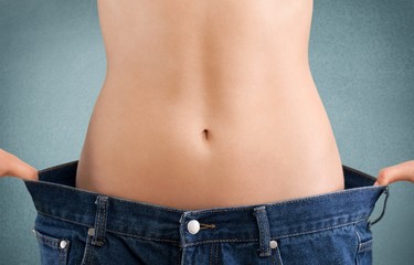 Fototapeta premium Weight, loss, success.