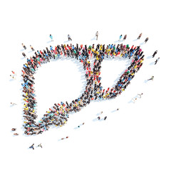 people in the shape of  human liver.