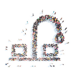 people in the shape of washstand.