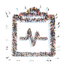  people in the shape of a medical questionnaire.