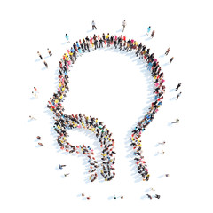 people in the shape of a man.