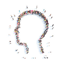 people in the shape of a man.