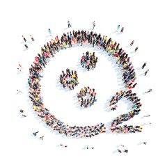 people in the shape of oxygen.