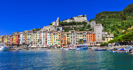 Fototapeta na wymiar Beautiful Ligurian coast of Italy .Portovenere. Cinque terre