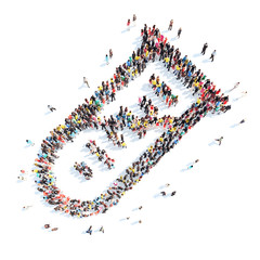 people in the shape of medical flask.