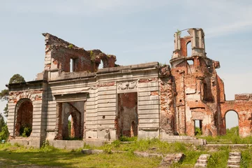 Fototapete Rudnes ruine ainer villa in der ukraine