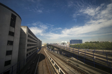Naklejka premium A beautiful view from metro in London.