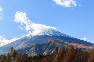 Mount Fuji , located on Honshu Island.