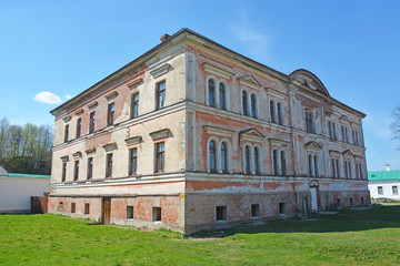 Staraya Ladoga St. Nicholas monastery on the banks of the Volkhov river