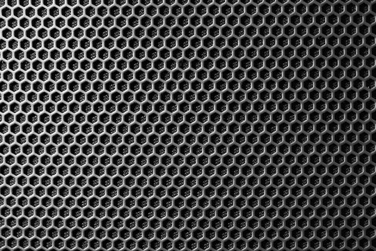 metal mesh of speaker grill texture