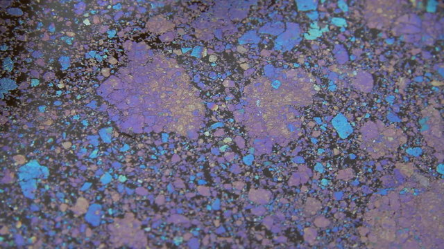 Colorful Pollution on the Water Surface