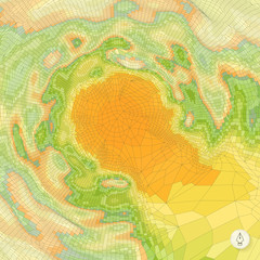 Abstract landscape background. Mosaic. 