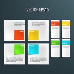 Modern style vector infographics options banner,Vector EPS10.