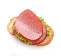 Sandwich with sausage