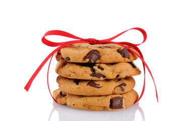 Cookies Tied With Ribbon