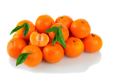 Clementines on White