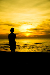 lonely boy Silhouette