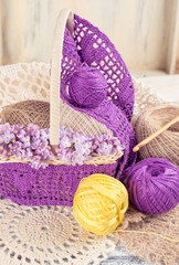 Obraz na płótnie Canvas Tools for crochet.