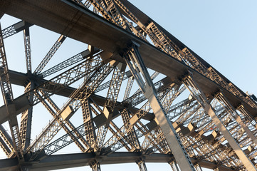 Fototapeta na wymiar Harbour bridge detail