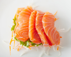 Slamon and radish