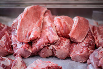 Selection cuts of fresh meat