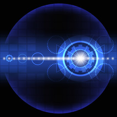 technology, background, abstract, vector ,circle