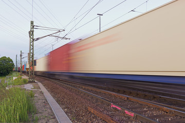 Obraz premium Deutschland, Hamburg, Gleisanlage mit Güterverkehr