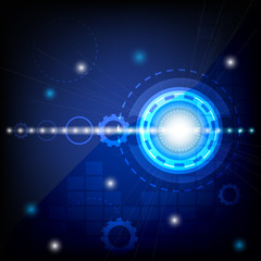 technology, background, abstract, vector ,circle