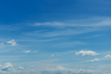 white clouds with blue sky background, beautiful sky