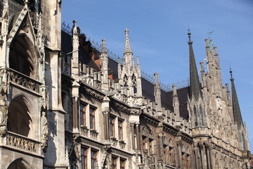 Obraz premium famous munich marienplatz - germany - bavaria